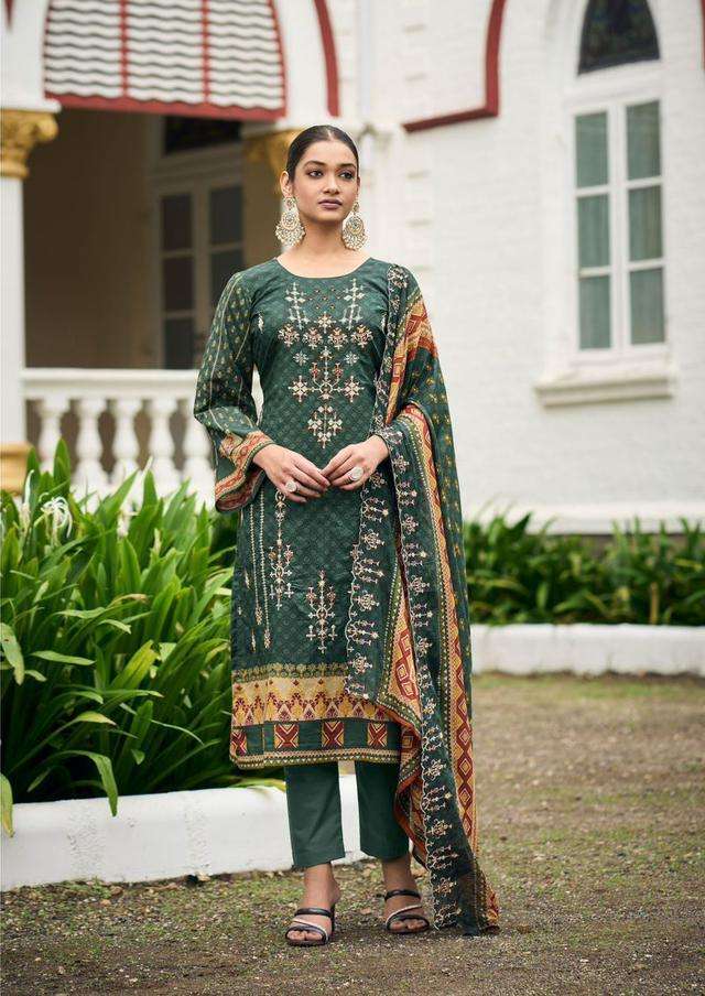 Jihan Bin Saeed Vol 5 Lawn Cotton Salwar Kameez Wholesale catalog