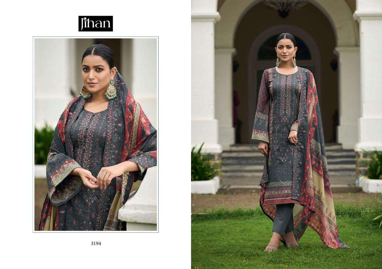 Jihan Bin Saeed Vol 5 Lawn Cotton Salwar Kameez Wholesale catalog