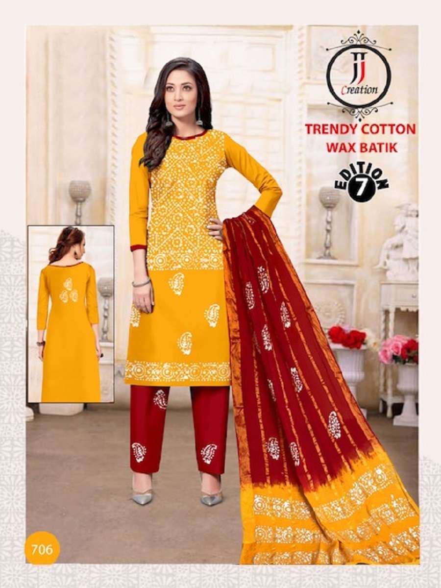 JJ Trendy Cotton Wax Batik Vol-7 -Wholesale Catalog