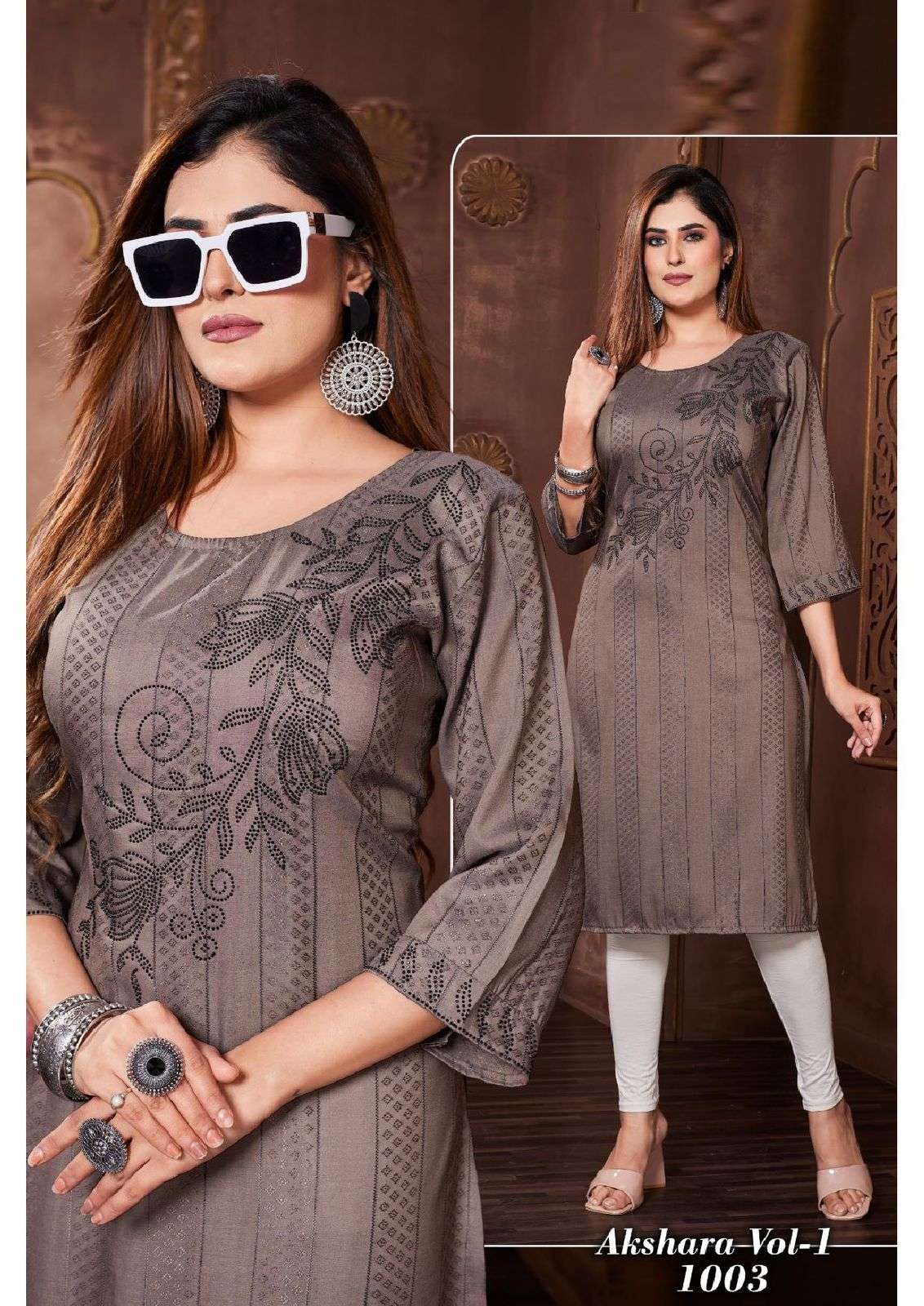 Zoori Akshara Vol 21 New Designer Long Kurti Collection Catalog