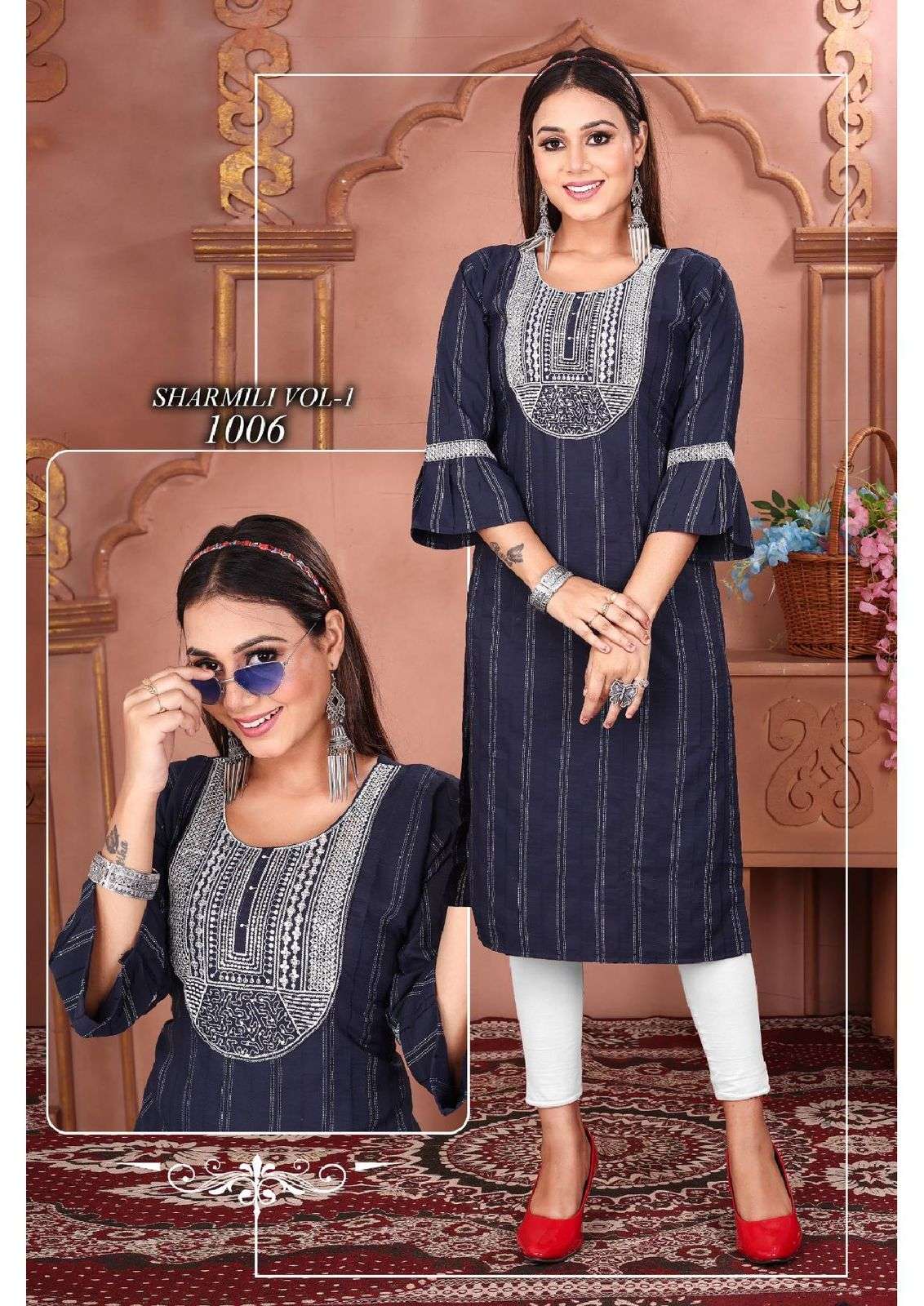 JLF SHARMILI VOL.1 Kurti Wholesale catalog