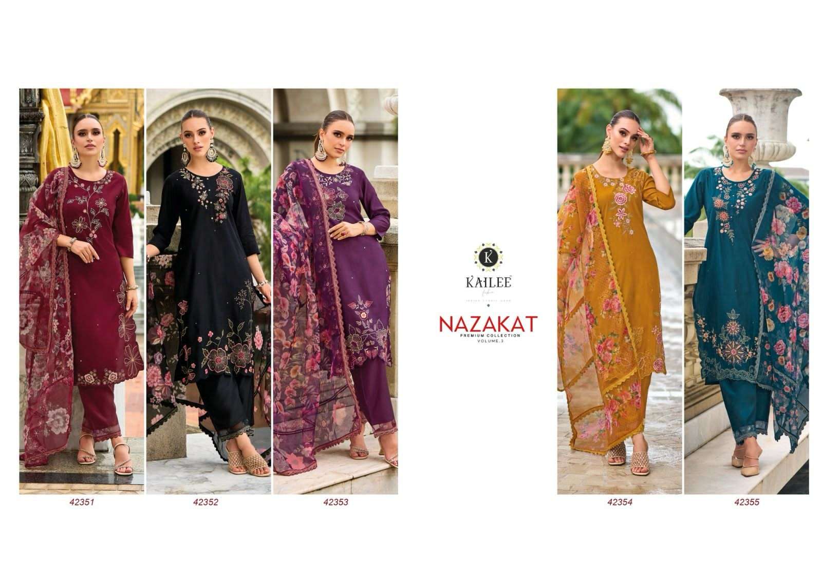 KAILEE FASHION NAZAKAT VOL-3 CAT Kurti Wholesale catalog