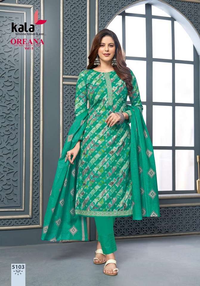 Kala Oreana Vol-5 – Dress Material -Wholesale Catalog