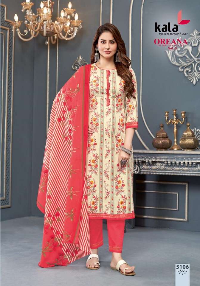 Kala Oreana Vol-5 – Dress Material -Wholesale Catalog