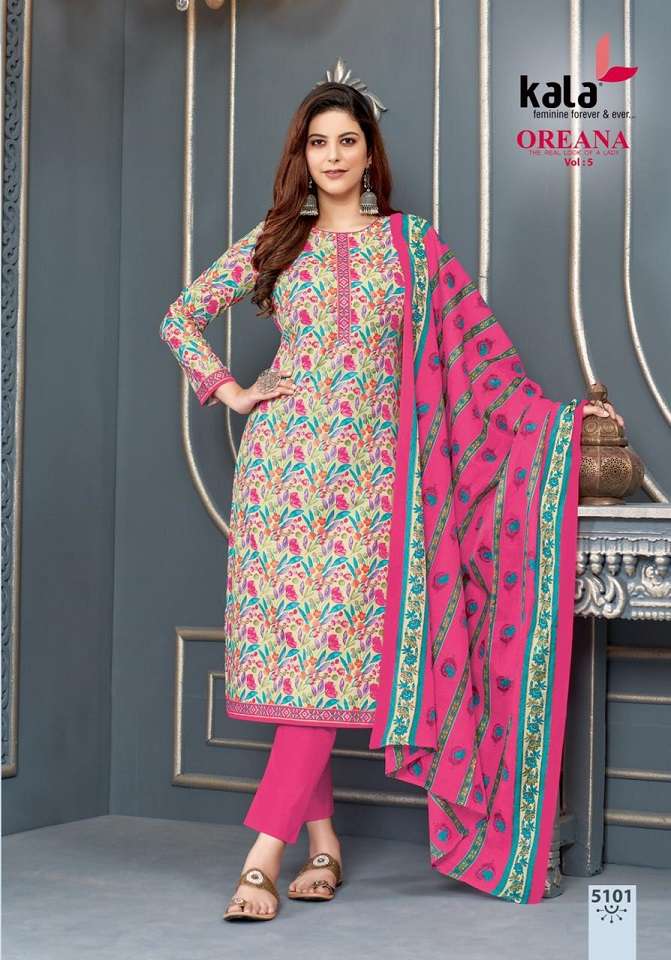 Kala Oreana Vol-5 – Kurti Pant With Dupatta -Wholesale Catalog
