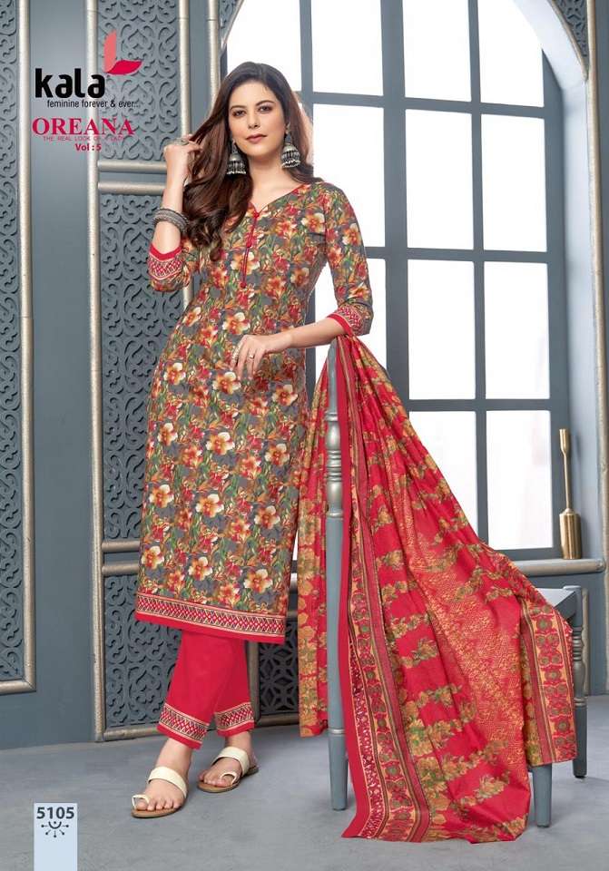 Kala Oreana Vol-5 – Kurti Pant With Dupatta -Wholesale Catalog