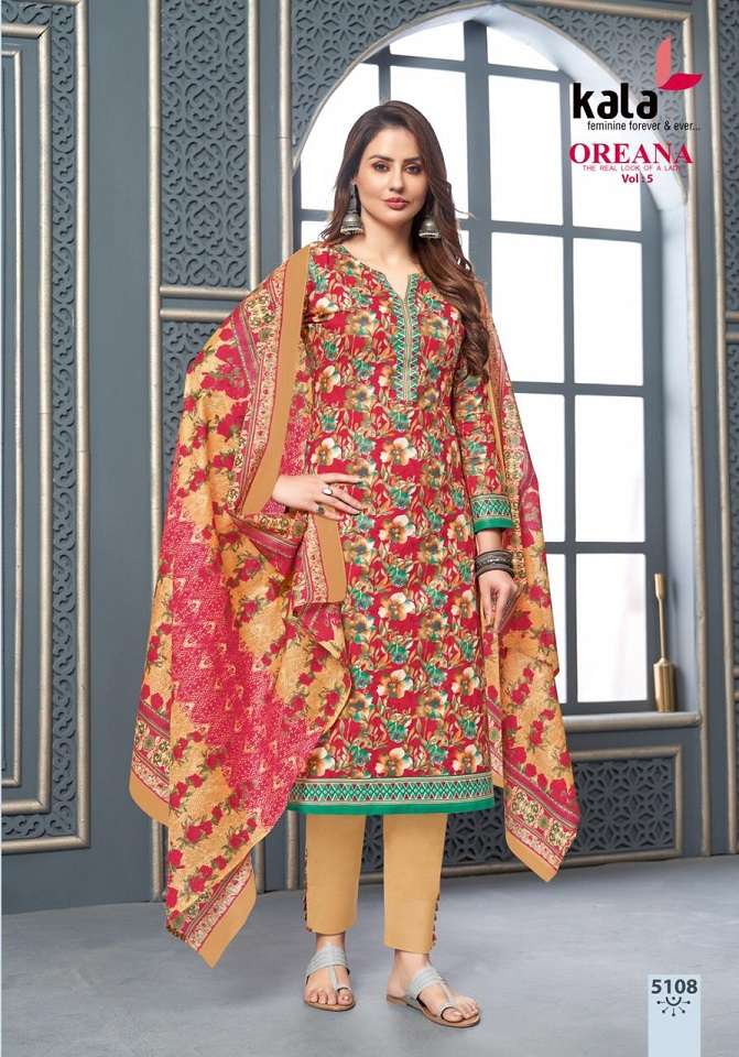 Kala Oreana Vol-5 – Kurti Pant With Dupatta -Wholesale Catalog
