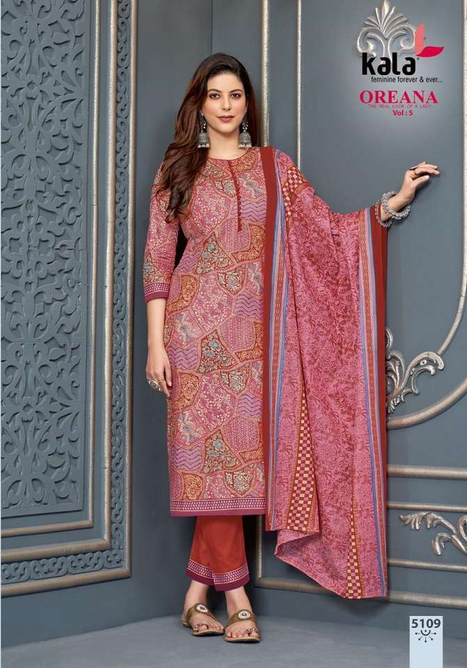 Kala Oreana Vol-5 – Kurti Pant With Dupatta -Wholesale Catalog