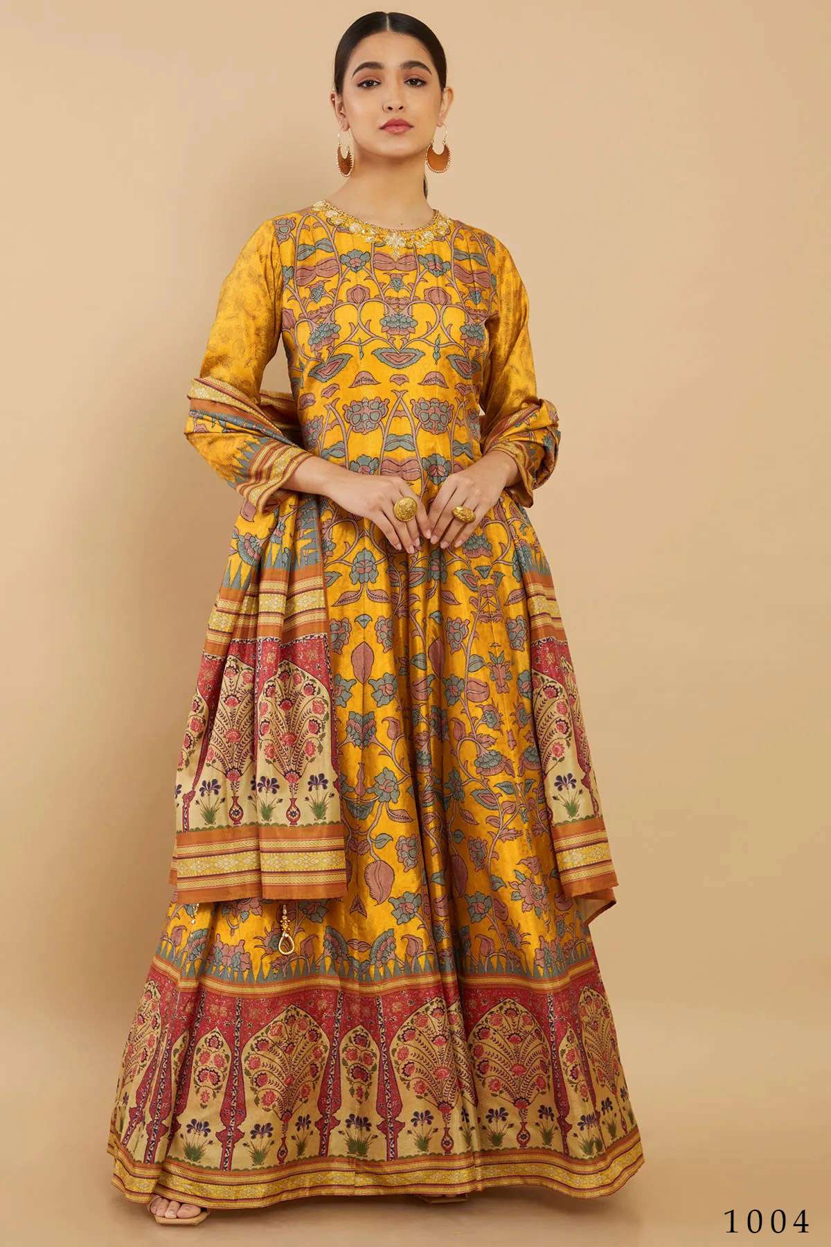 Kalishta 1001 To 1004 Stylish Flaired Gown Wholesale catalog