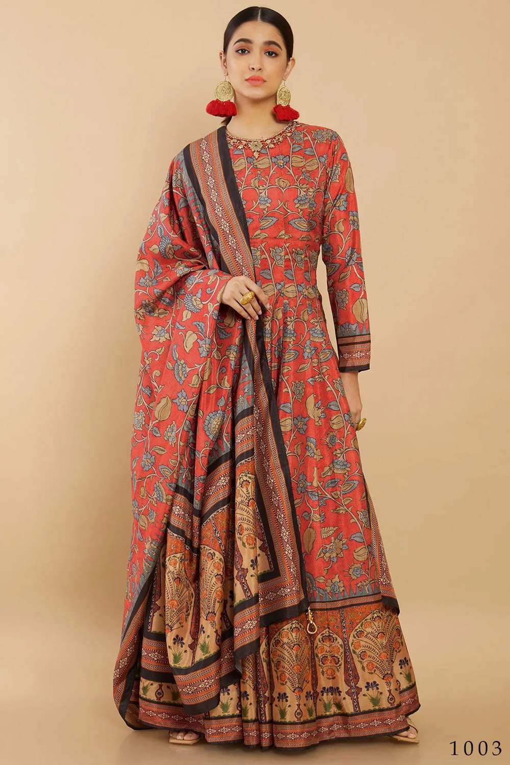 Kalishta 1001 To 1004 Stylish Flaired Gown Wholesale catalog