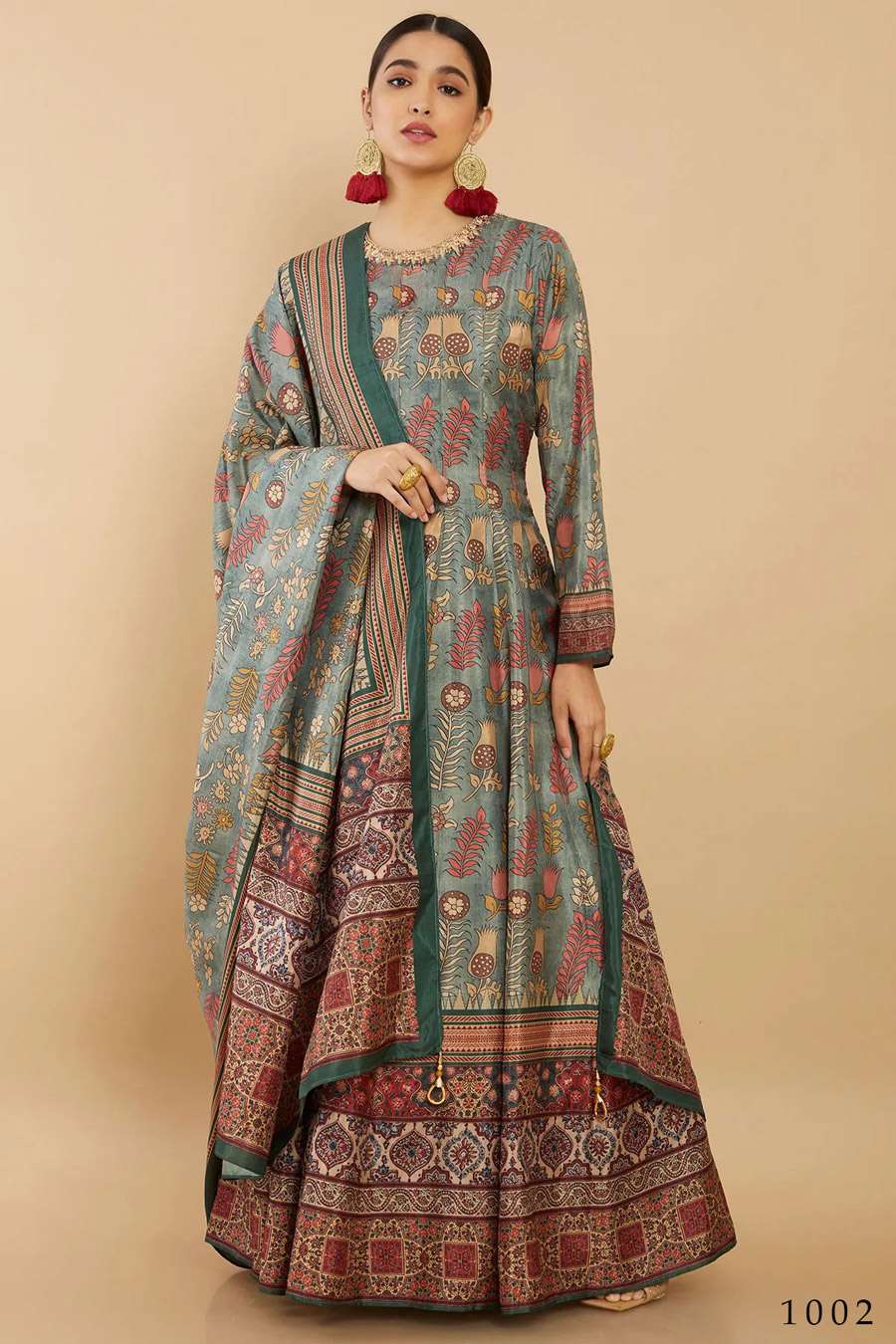 Kalishta 1001 To 1004 Stylish Flaired Gown Wholesale catalog
