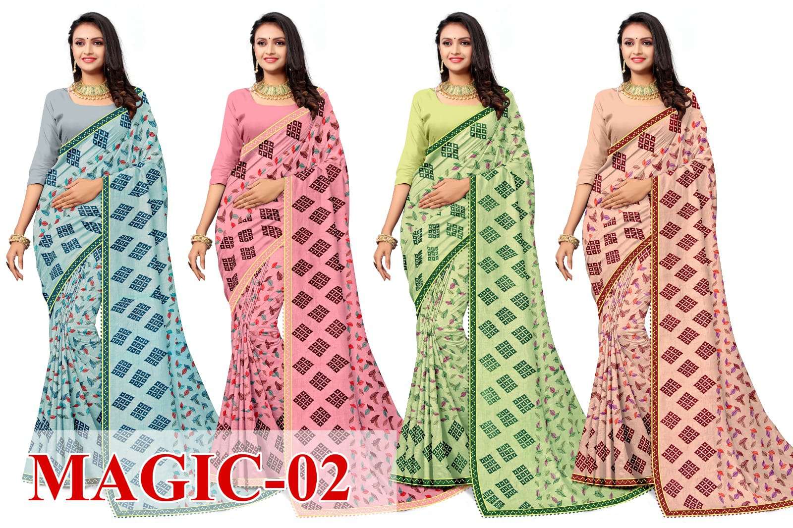 KAMYA MAGIC 2 SAREES Wholesale catalog