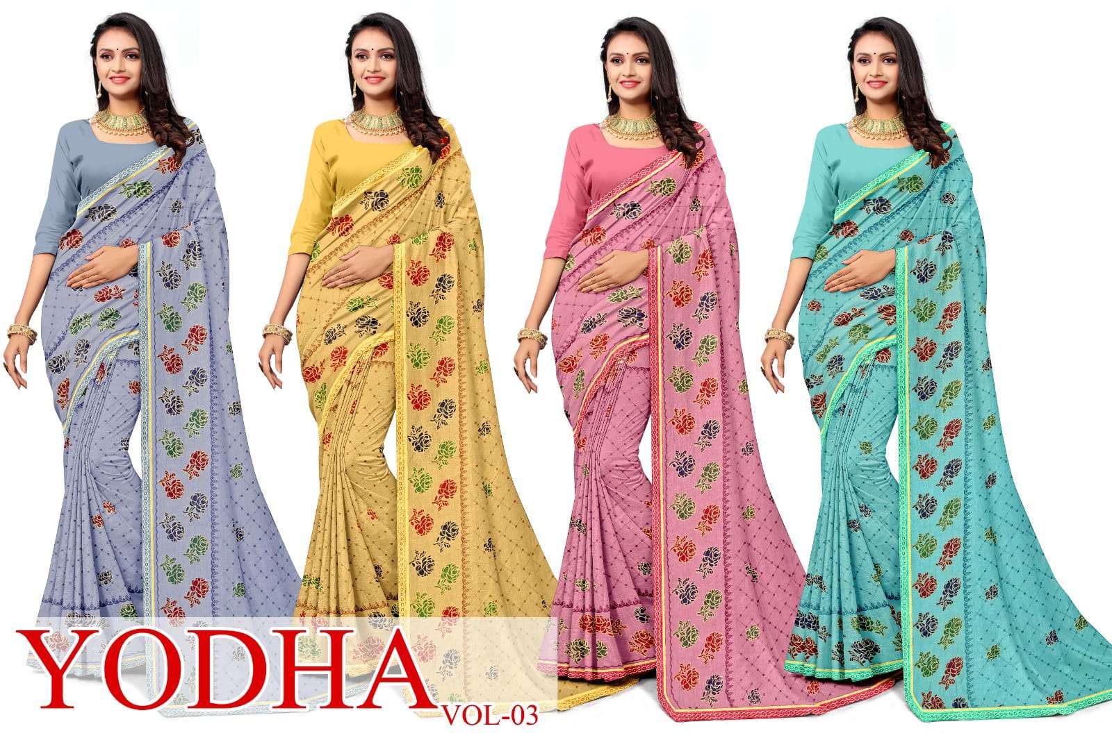 KAMYA YODHA 3 SAREES Wholesale catalog