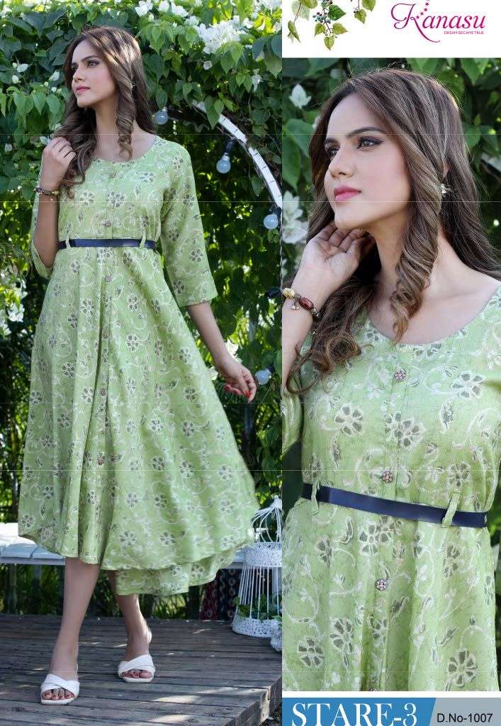 KANASU STARE VOL-3 Kurti Wholesale catalog