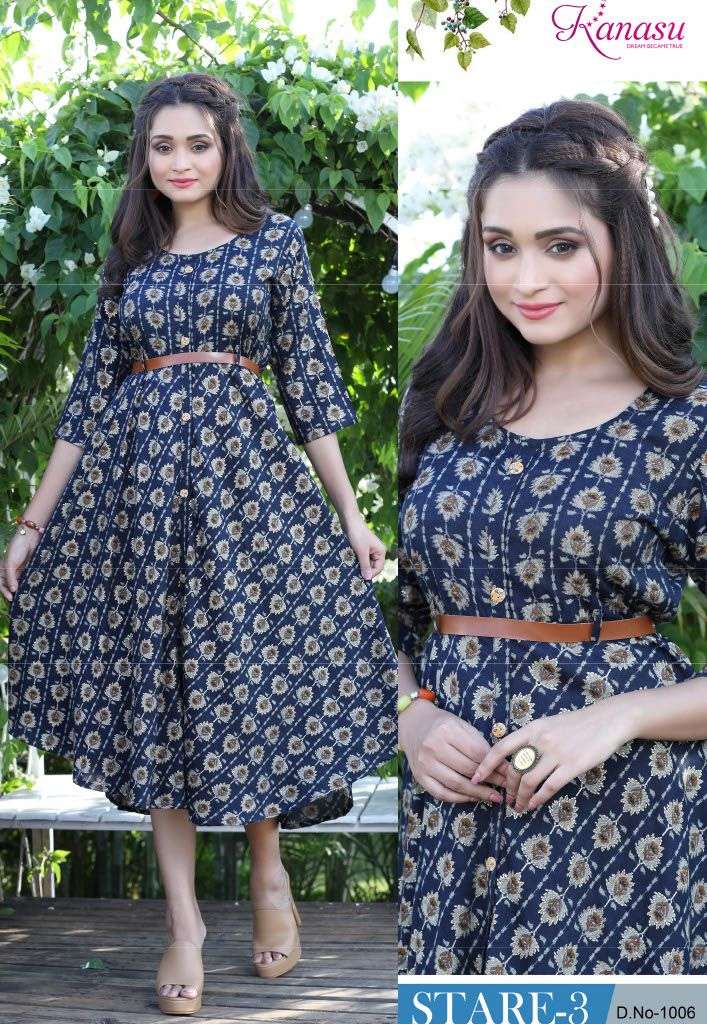 KANASU STARE VOL-3 Kurti Wholesale catalog