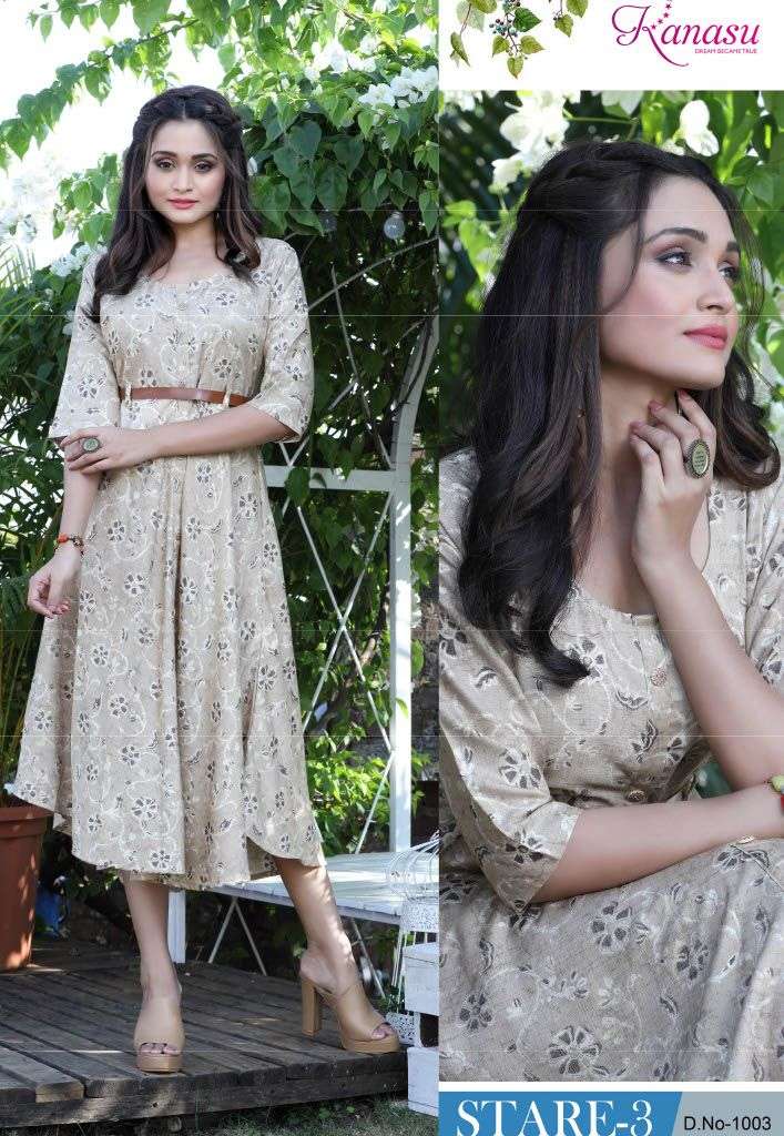 KANASU STARE VOL-3 Kurti Wholesale catalog