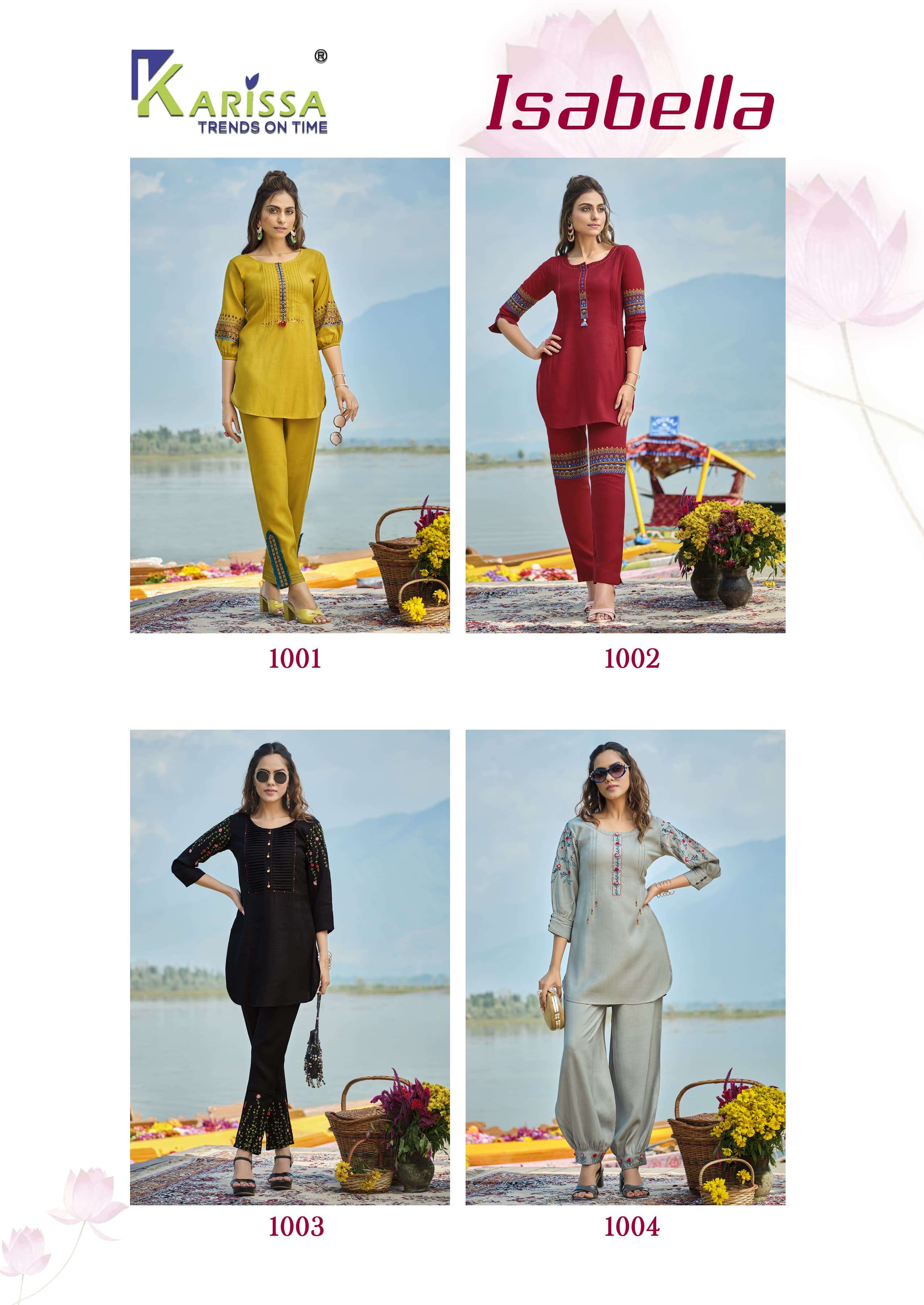 KARISSA ISABELLA Co - Ord set Kurti Wholesale catalog