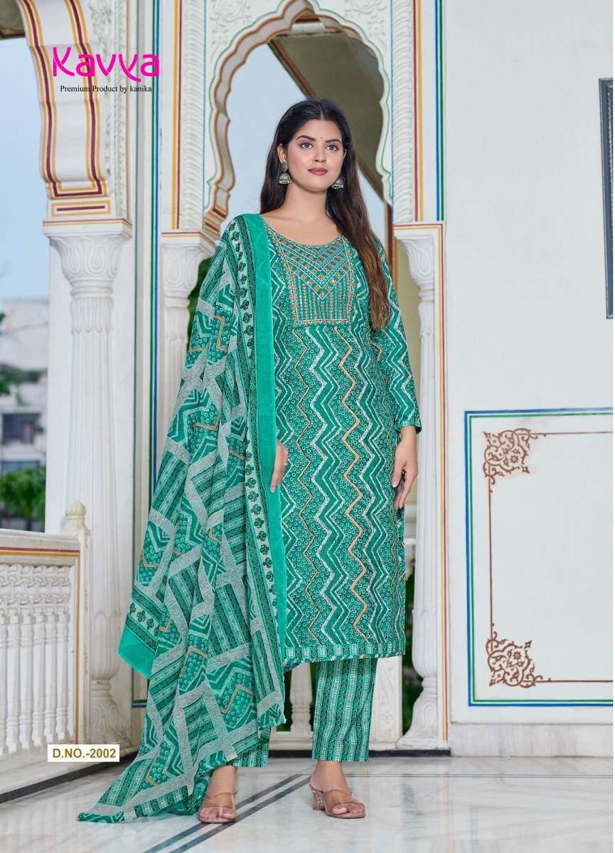 Kavya Pashmina Vol-2 – Kurti Pant With Dupatta - Wholesale Catalog