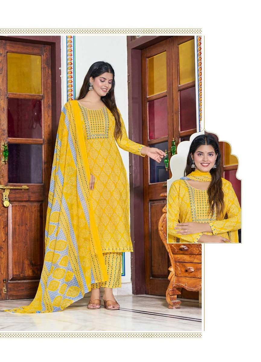 Kavya Pashmina Vol-2 – Kurti Pant With Dupatta - Wholesale Catalog