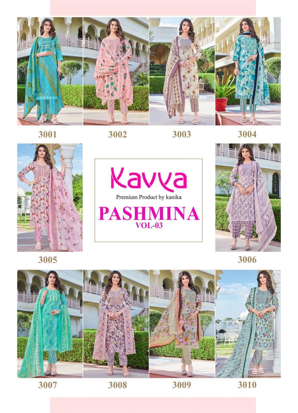 KAVYA  PASHMINA Vol -3 Kurti Wholesale catalog