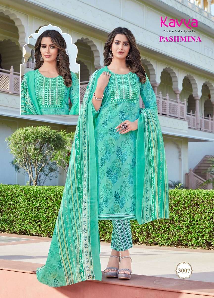 Kavya Pasmina Vol-3 Kurti Pant With Dupatta -Wholesale Catalog