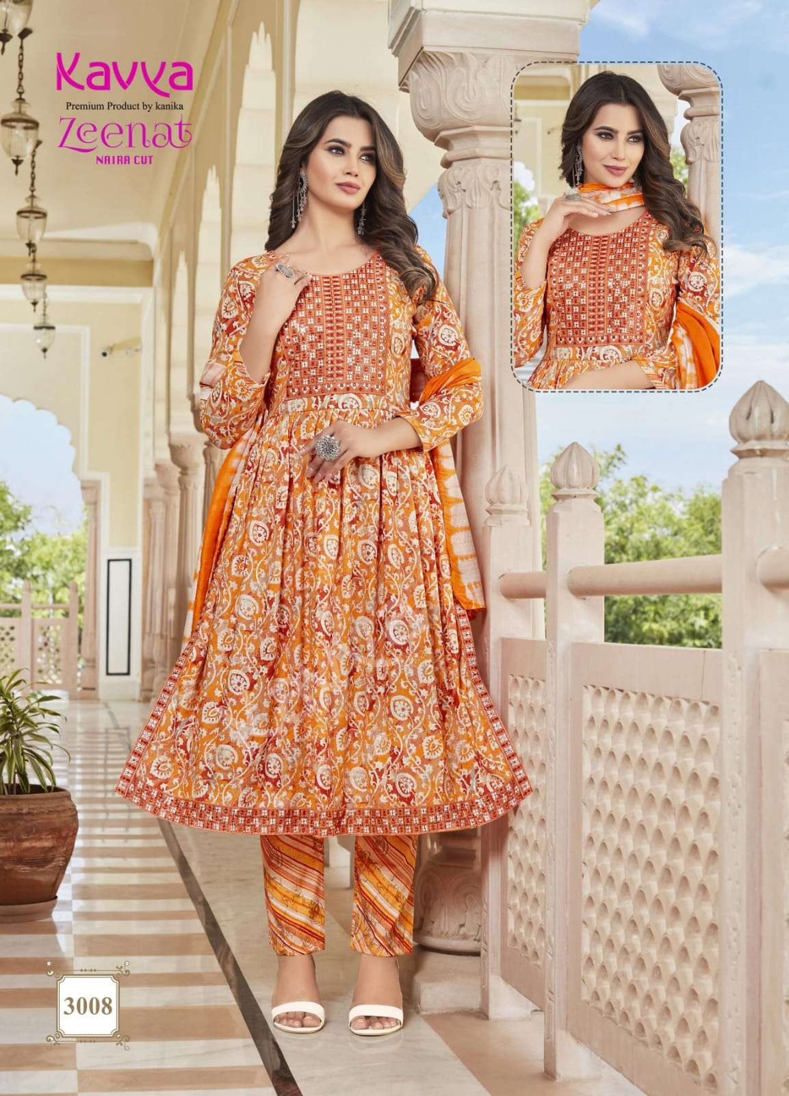 KAVYA ZEENAT VOL 3 naira cut Kurti Wholesale catalog
