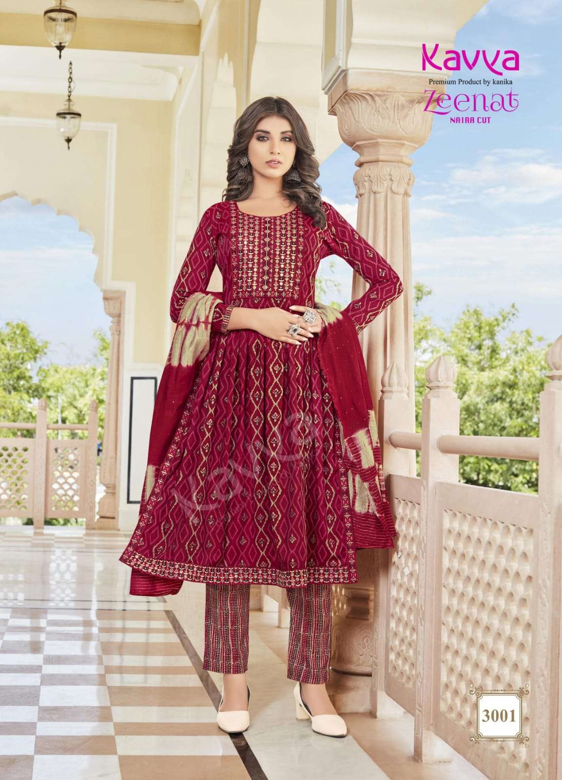 KAVYA ZEENAT VOL 3 naira cut Kurti Wholesale catalog