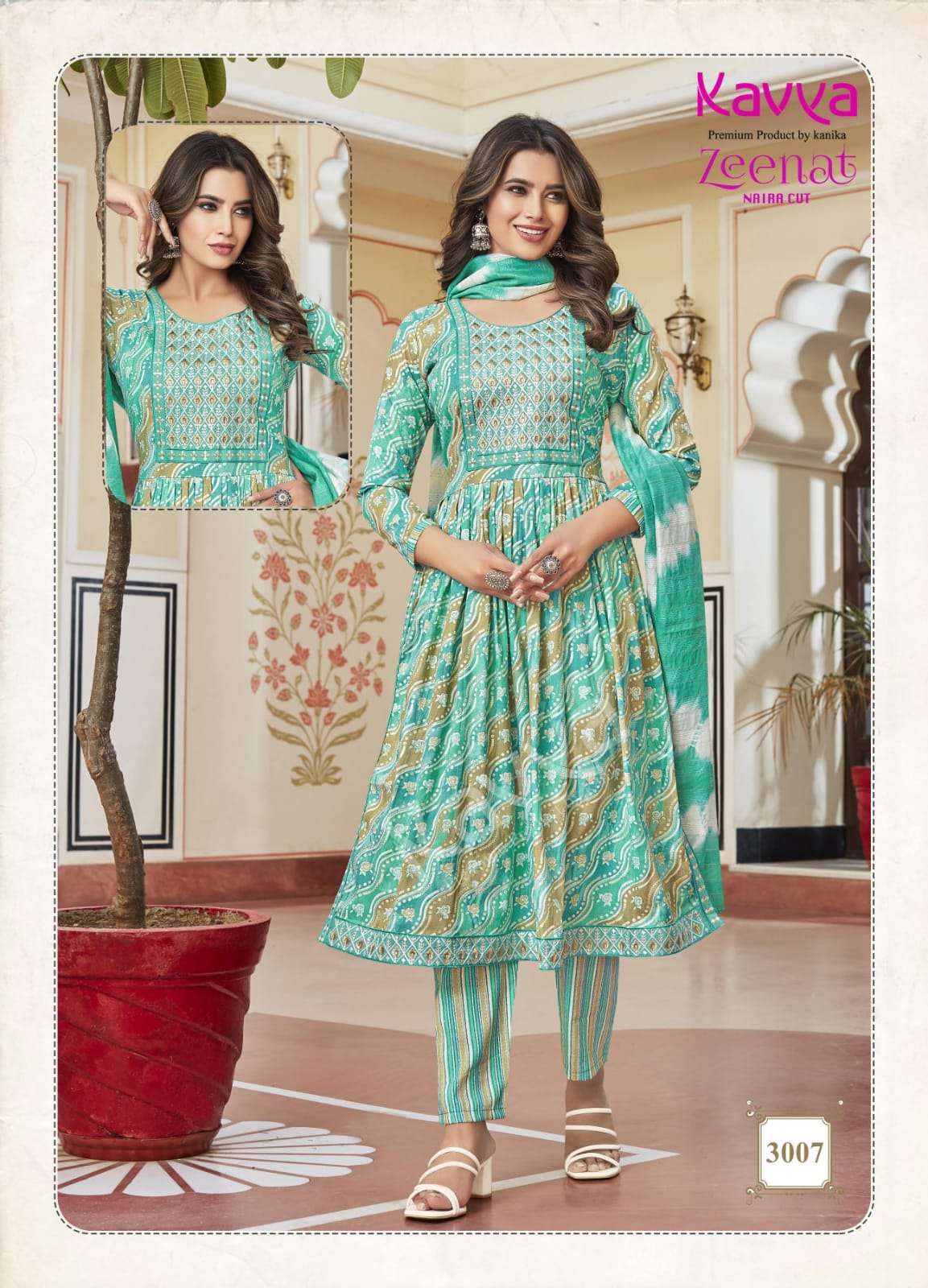 KAVYA ZEENAT VOL 3 naira cut Kurti Wholesale catalog