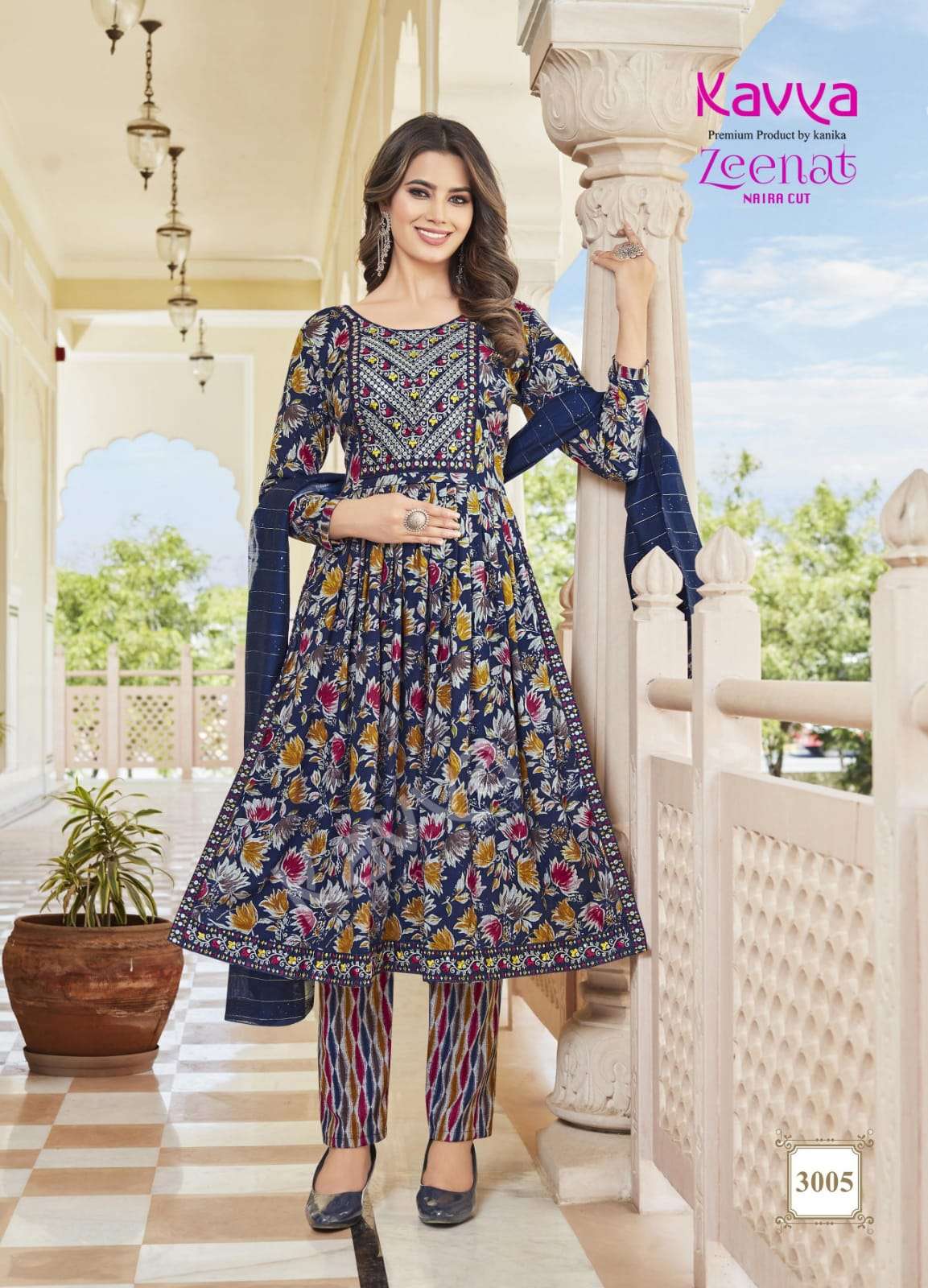 KAVYA ZEENAT VOL 3 naira cut Kurti Wholesale catalog