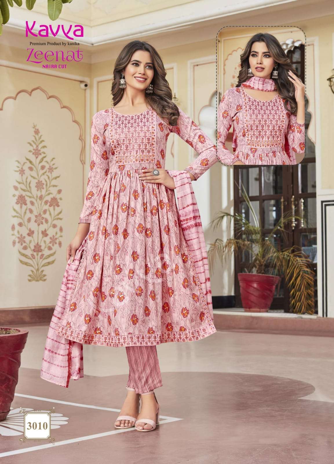 KAVYA ZEENAT VOL 3 naira cut Kurti Wholesale catalog