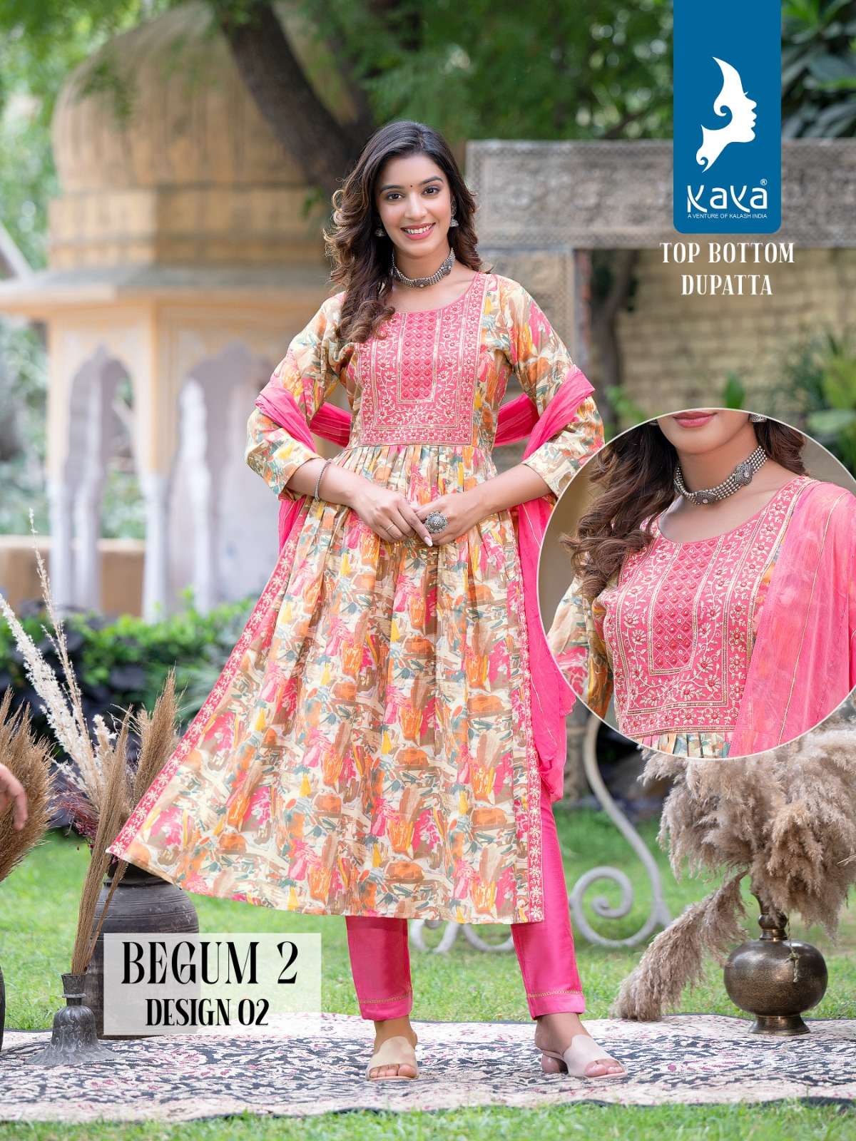 KAYA BEGUM 2 Naira Cut Kurti Wholesale catalog