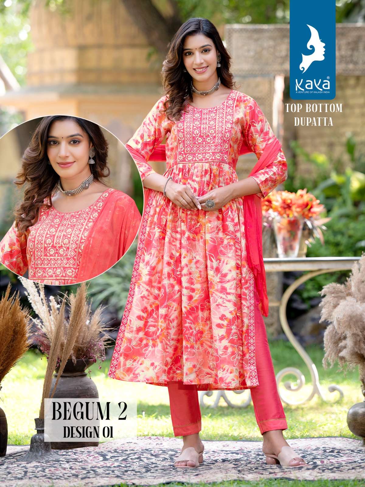 KAYA BEGUM 2 Naira Cut Kurti Wholesale catalog