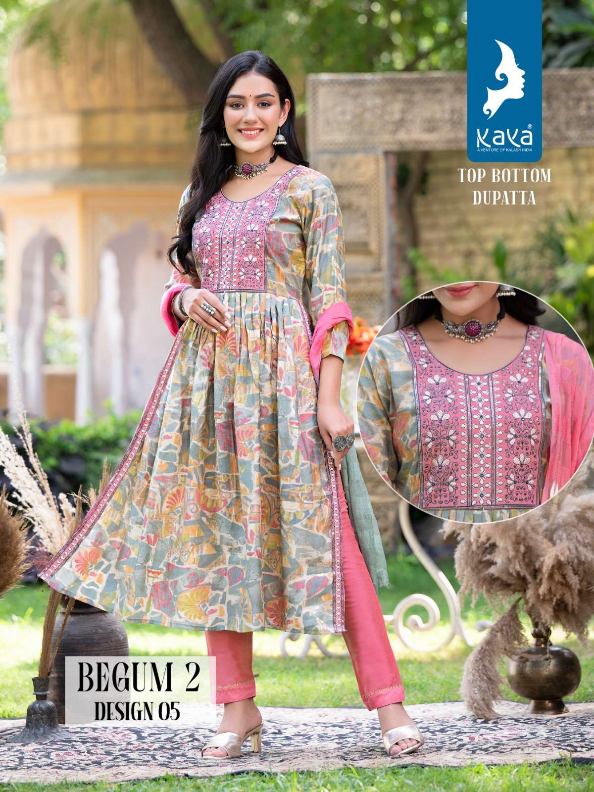 KAYA BEGUM 2 Naira Cut Kurti Wholesale catalog