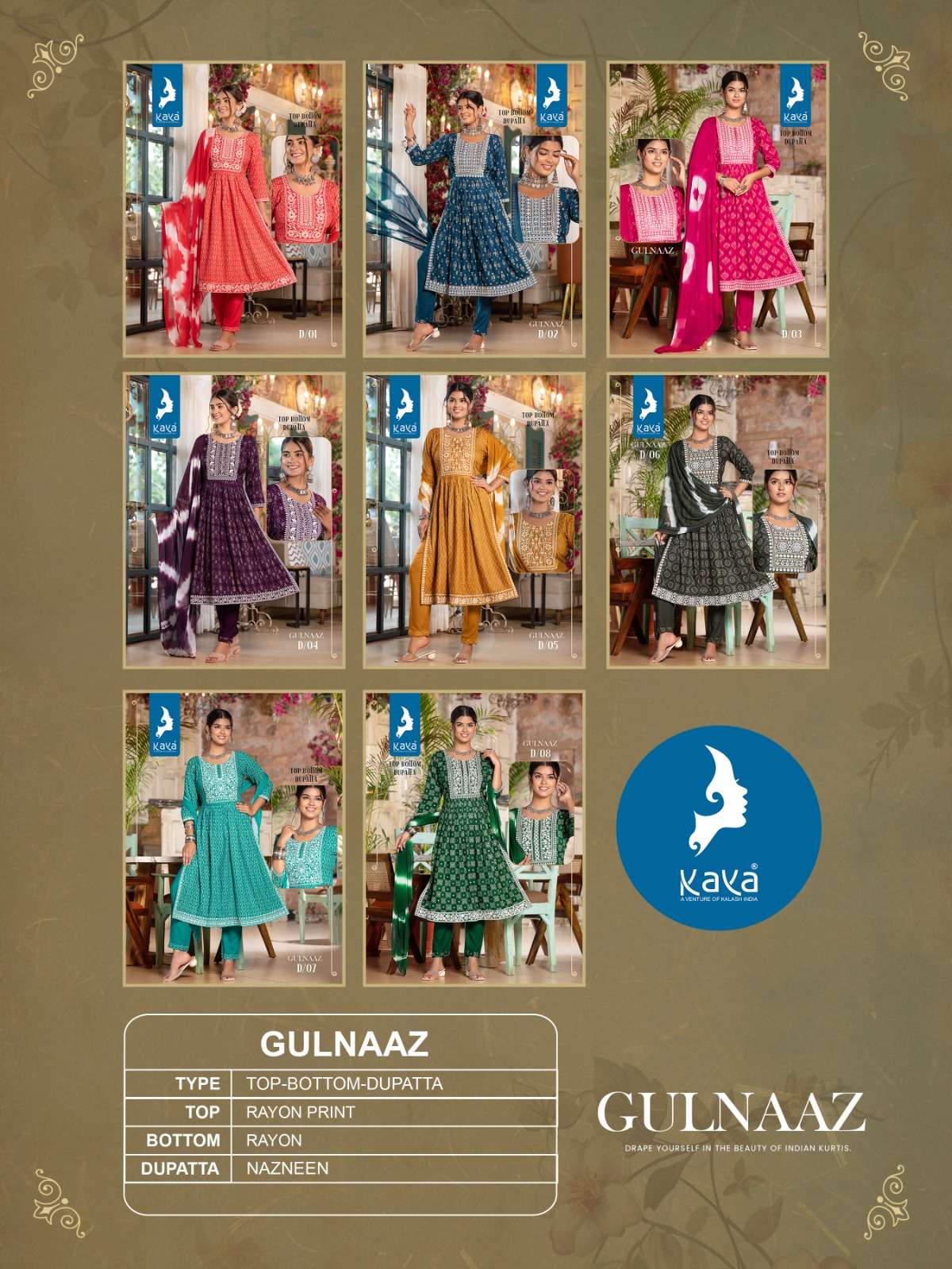 KAYA GULNAAZ Kurti Wholesale catalog