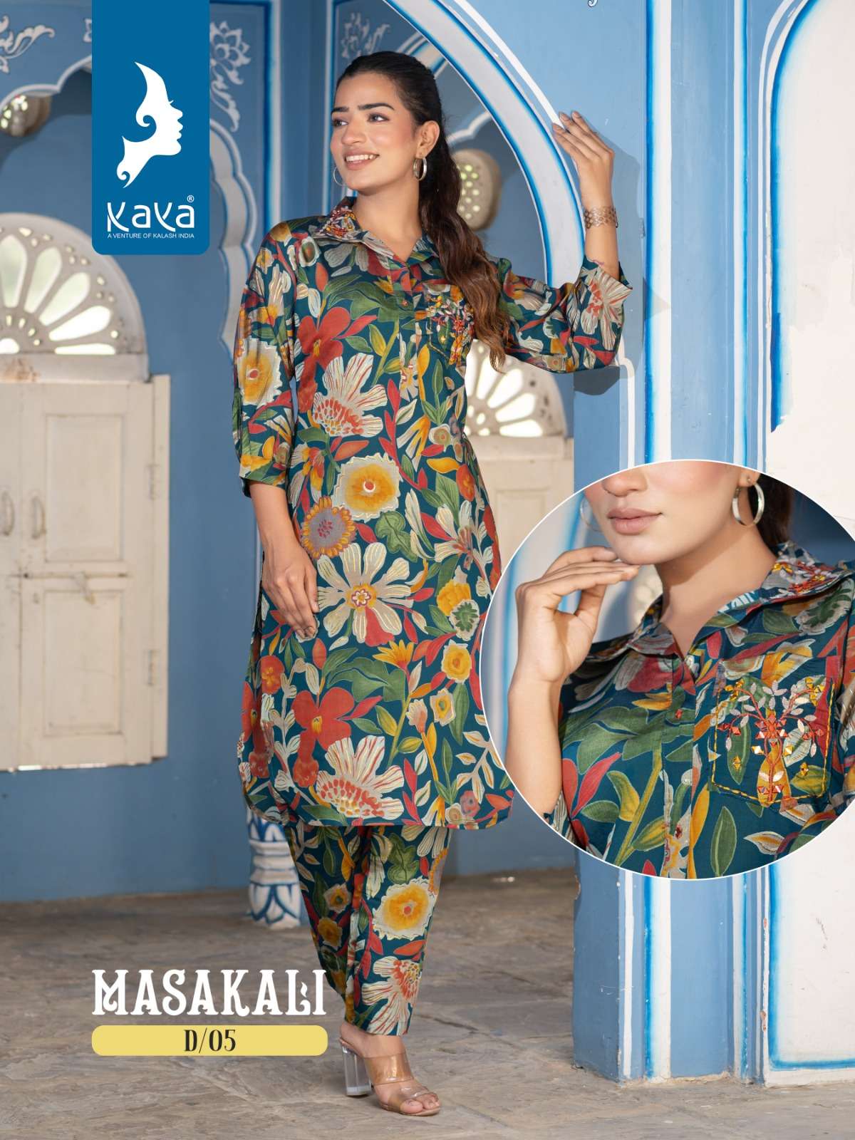 KAYA MASAKALI CO-ORD SET Kurti Wholesale catalog