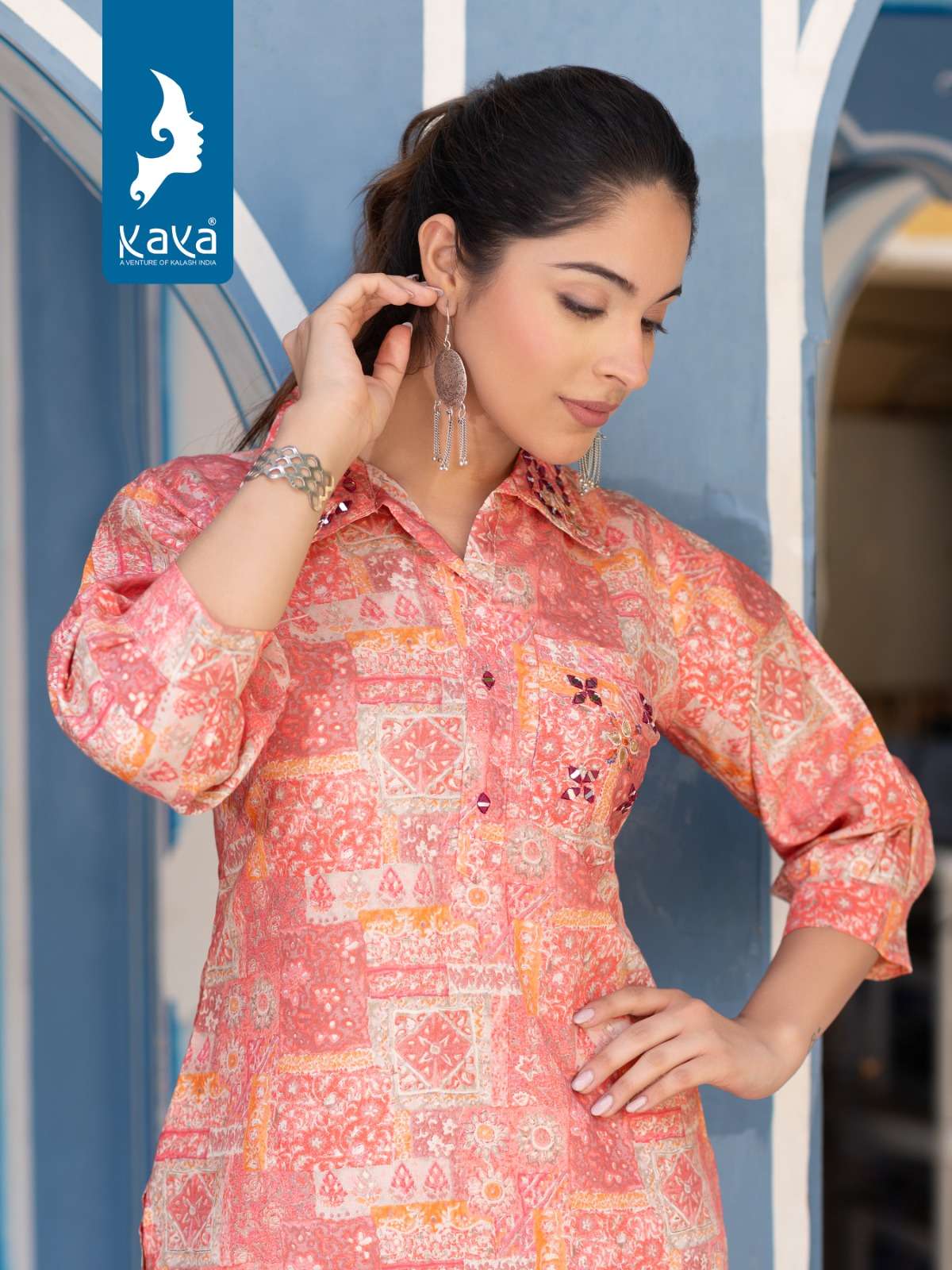 KAYA MASAKALI CO-ORD SET Kurti Wholesale catalog