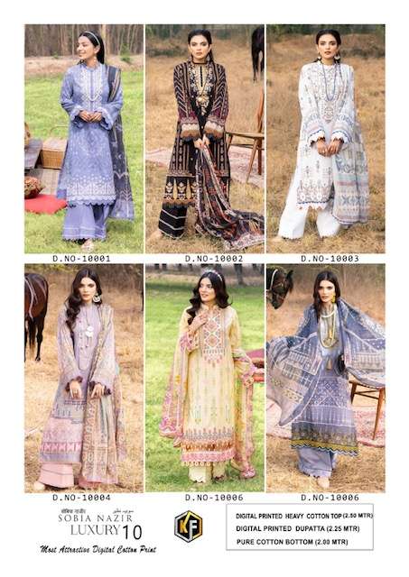 Keval Sobia Nazir Vol -10 Luxury Cotton -Wholesale Catalog