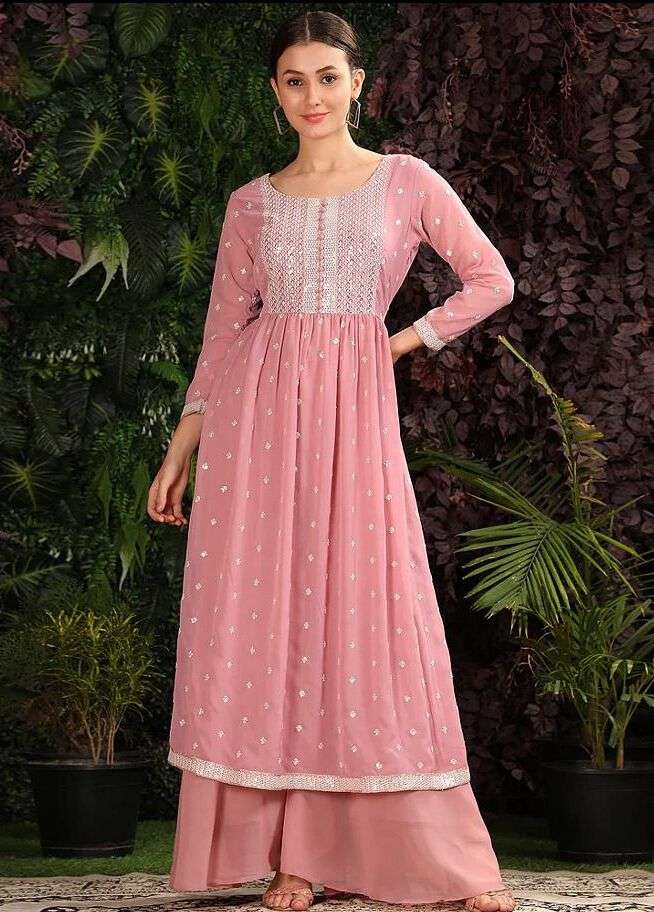 Kf Yanaya 004 A To D Georgette Embroidery Salwar Kameez  Wholesale catalog
