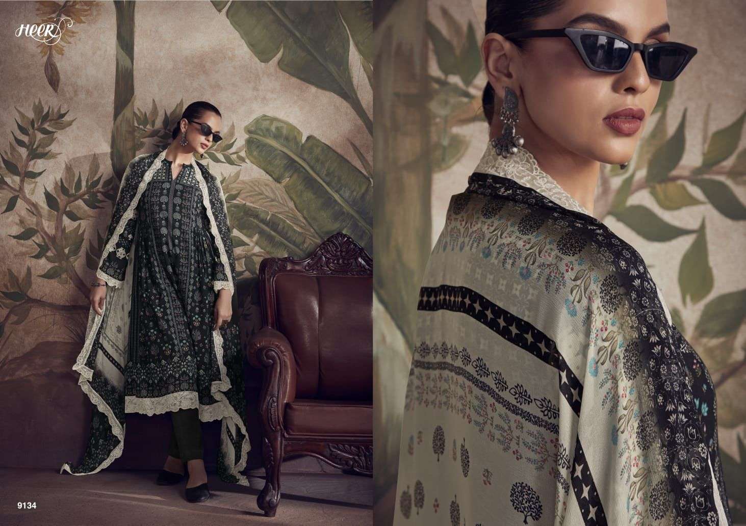 Kimora Heer Humsafar Maslin Digital Salwar Kameez Wholesale catalog