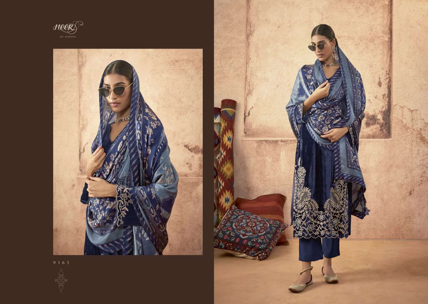 Kimora Heer Libaas E Ishq Velvet Salwar Kameez Wholesale catalog 