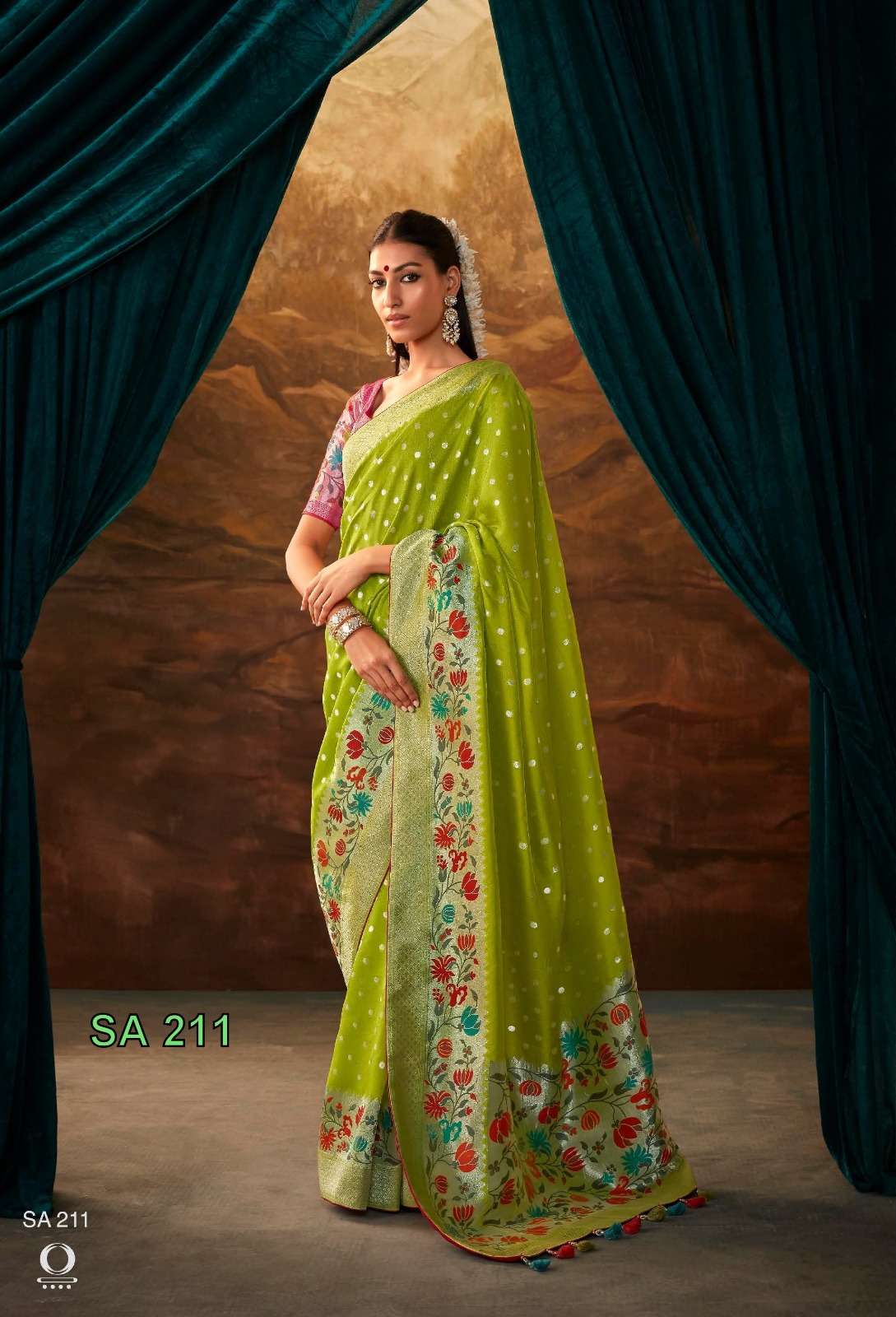 Kimora Sindhuri Sakhi Dola Silk Designer Saree Wholesale catalog
