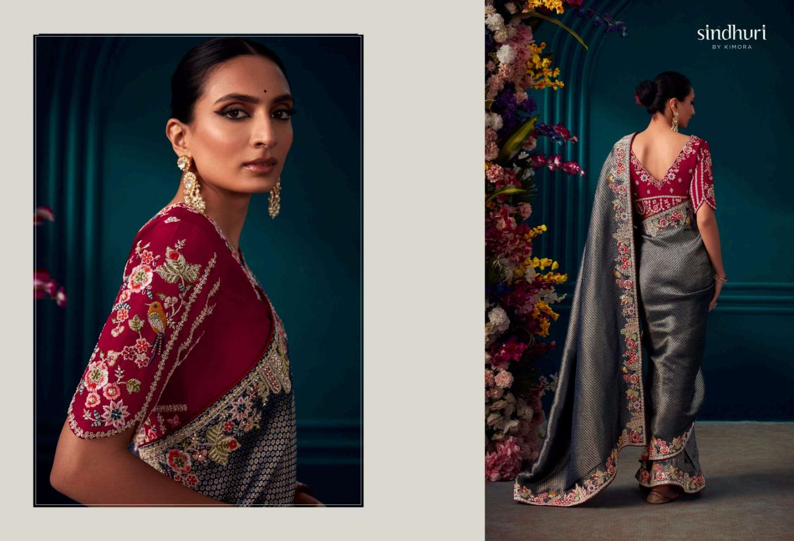 Kimora Sindhuri Tyohaar Festive Wear Heavy Saree Wholesale catalog