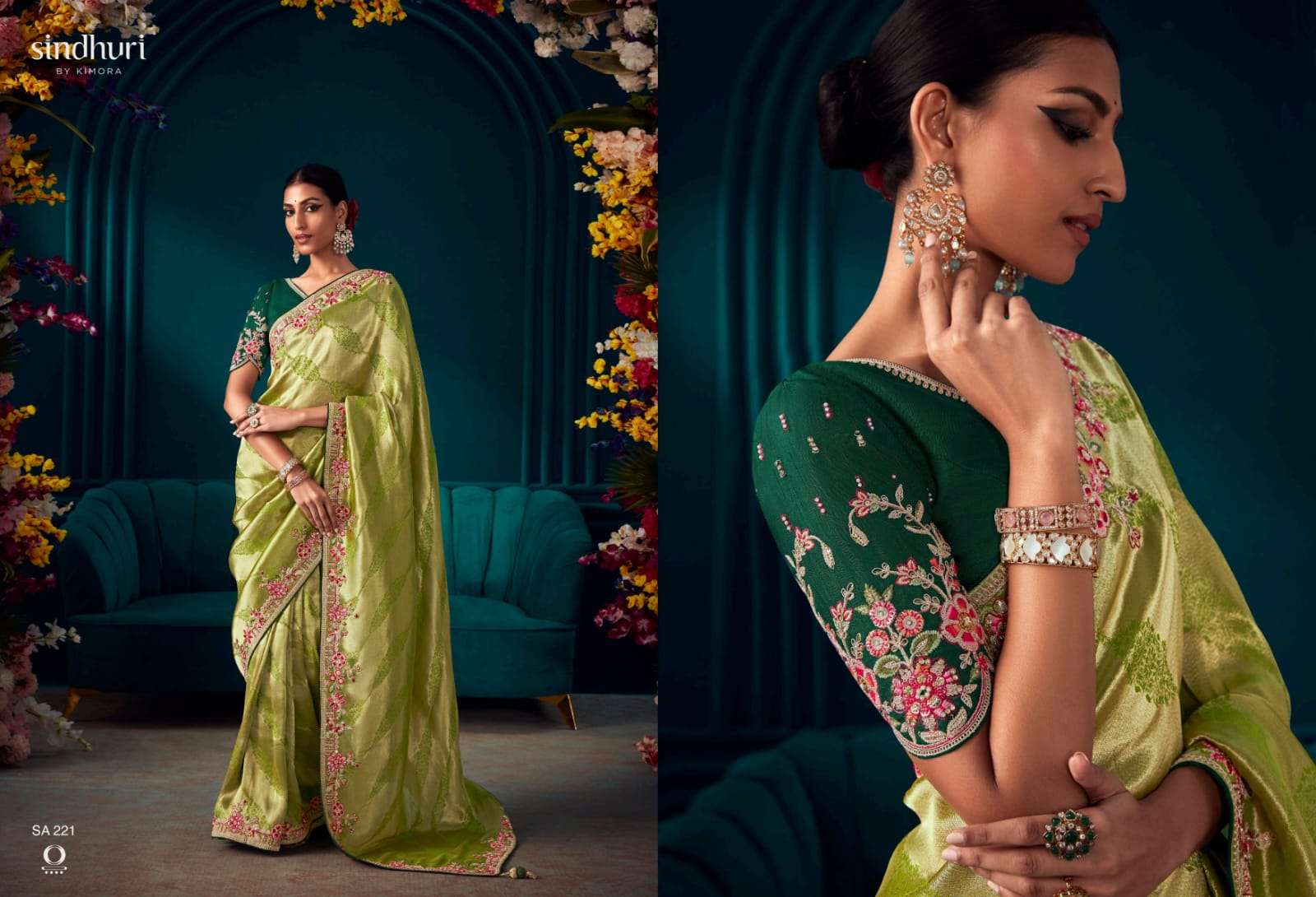 Kimora Sindhuri Tyohaar Festive Wear Heavy Saree Wholesale catalog