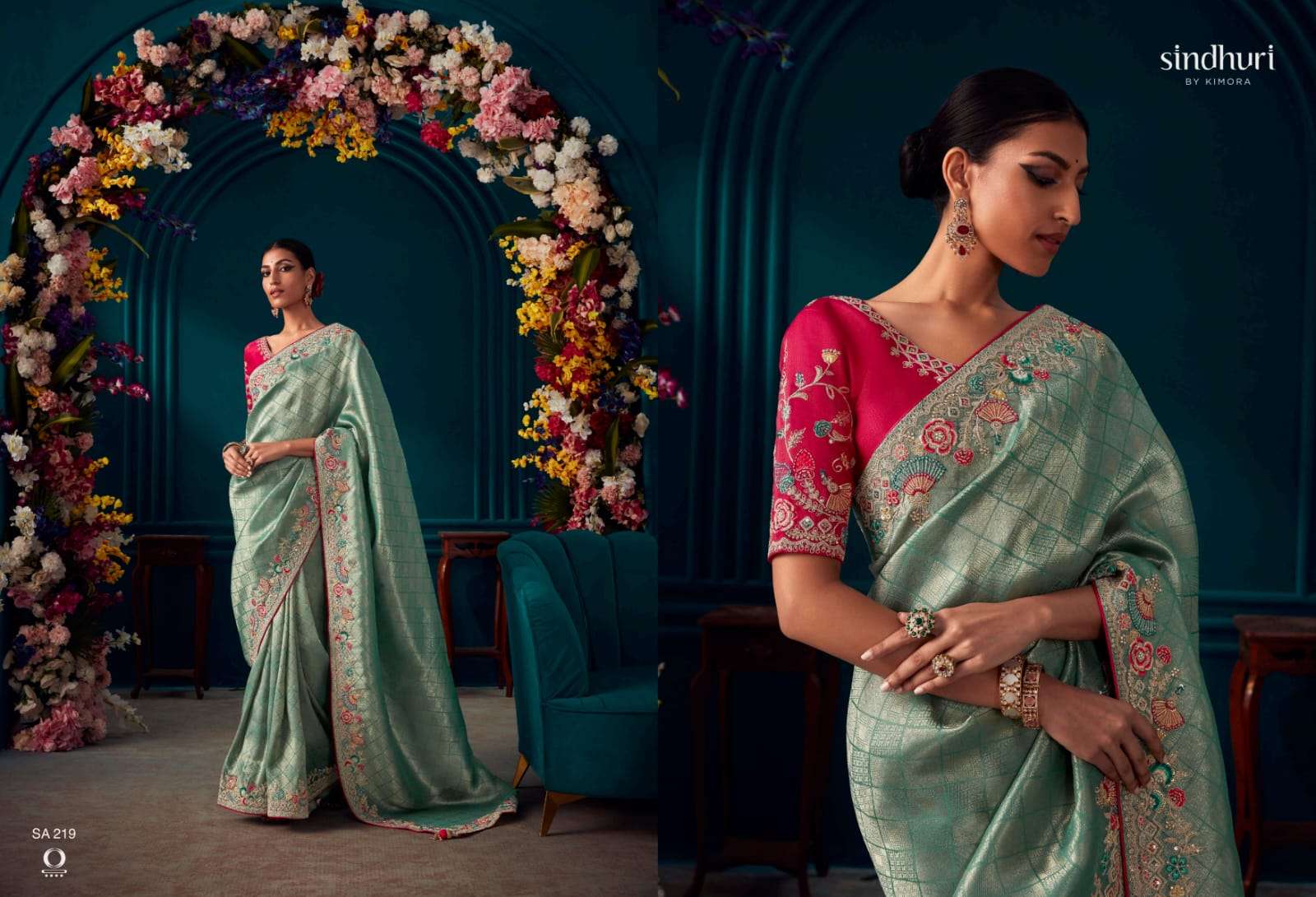 Kimora Sindhuri Tyohaar Festive Wear Heavy Saree Wholesale catalog
