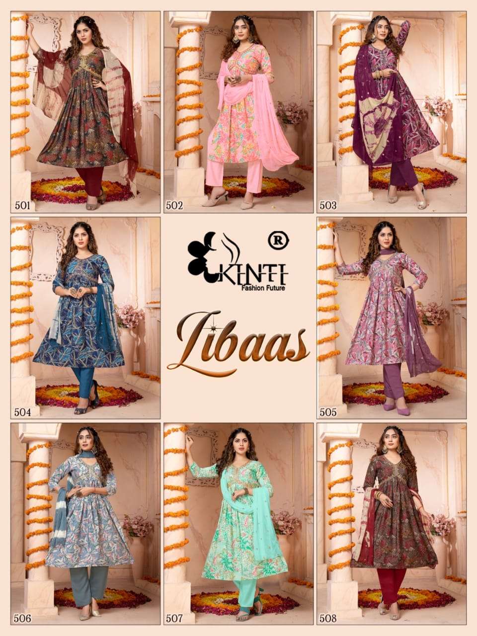 Kinti Libaas Designer Kurti Bottom With Dupatta Wholesale catalog
