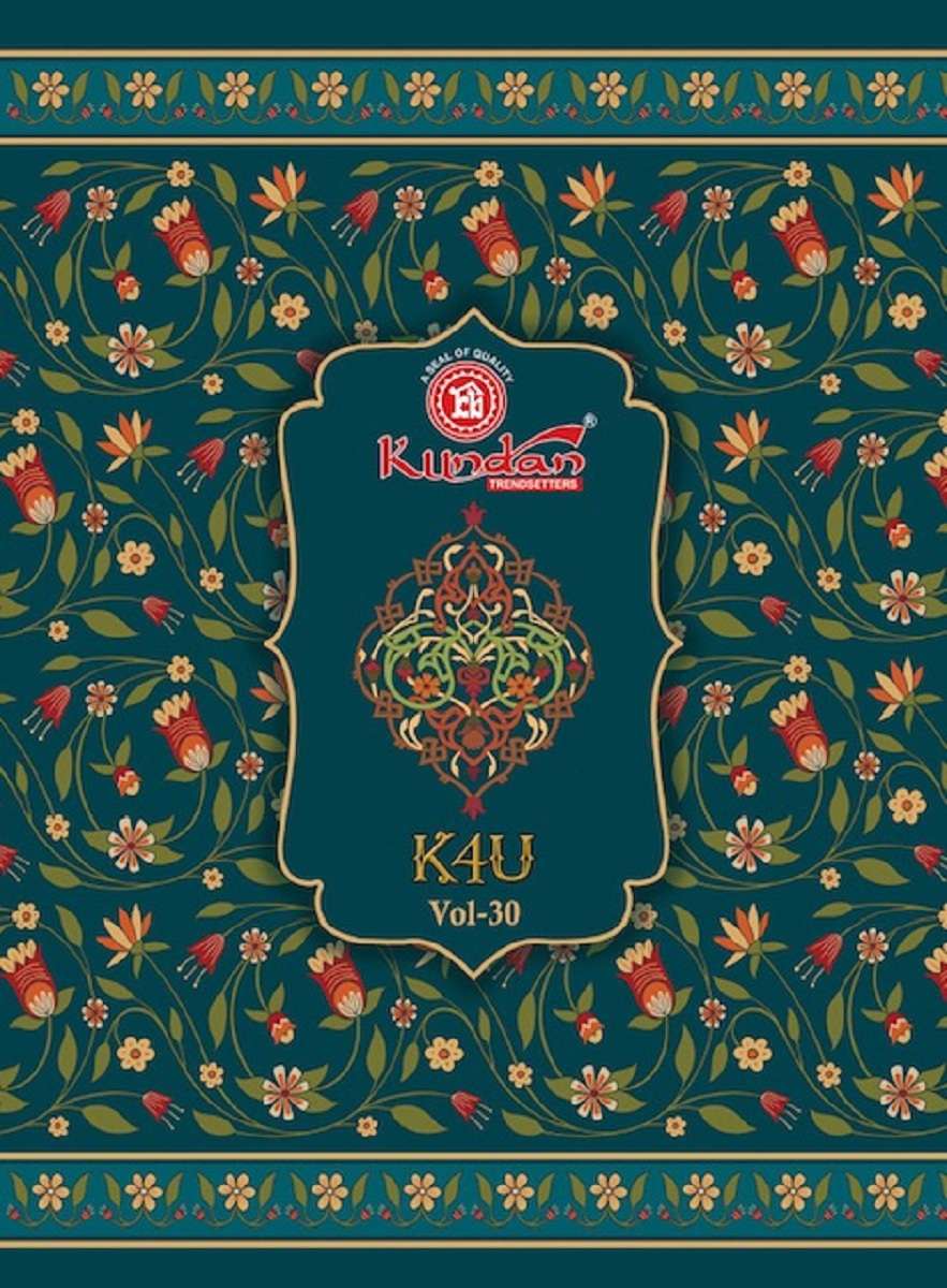 Kundan K4u Vol 30 Casual Wear Cotton Dress Material Wholesale catalog