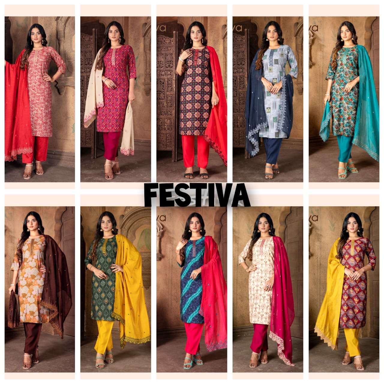 KUSHAL FESTIVA Kurti Wholesale catalog