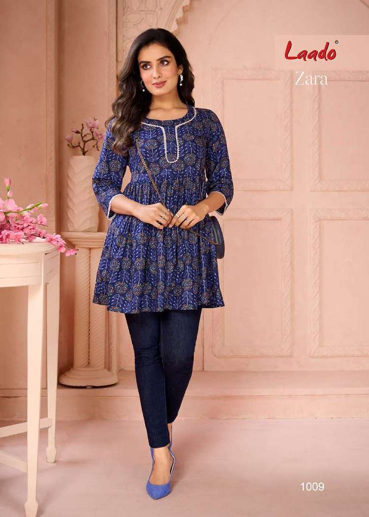 Laado Zara Vol-1 – Fancy Tunic Tops - Wholesale Catalog
