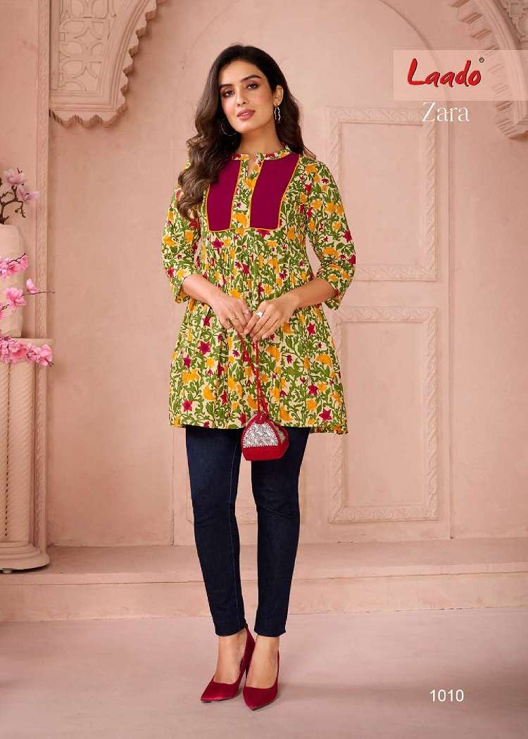 Laado Zara Vol-1 – Fancy Tunic Tops - Wholesale Catalog