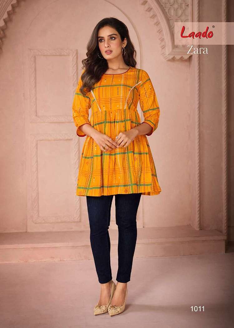 Laado Zara Vol-1 – Fancy Tunic Tops - Wholesale Catalog